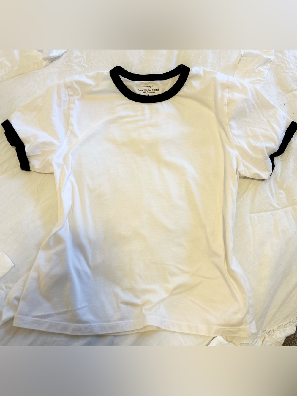 Ringer Tee with Black Trim - Classic Casual Top
